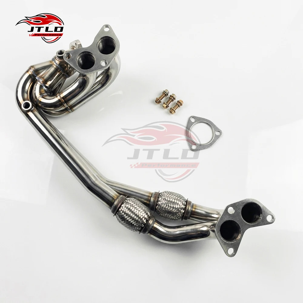 Anti-Cracking 304 Stainless Steel Performance Exhaust Header With Flexible Bellows Joint For Toyota GT86 Subaru BRZ FA20 FA24