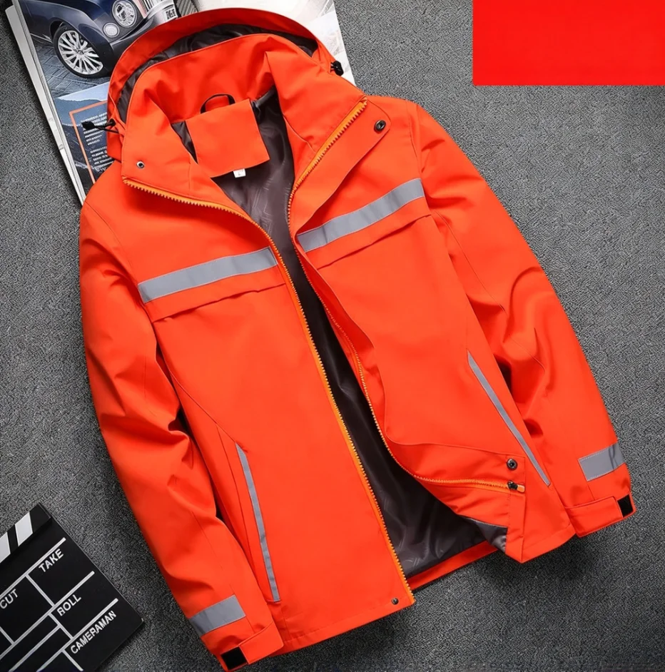 Asian-size-Big-Size-Men's-Waterproof-Windbreaker-Lightweight-Work-Jacket-with-Reflective-Strips-for-Construction-Building-Outdor