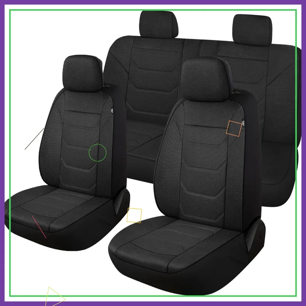 

Universal 3D Air Mesh Car Seat Covers, Washable & Breathable for Most Vehicles