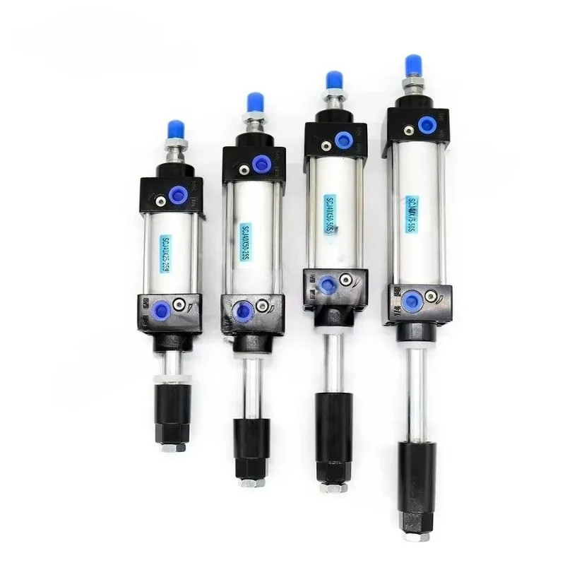High‑Quality SCJ SC Series Pneumatic Air Cylinder, Double‑Acting Adjustable Stroke, Standard Tie‑Rod Cylinder for Industrial