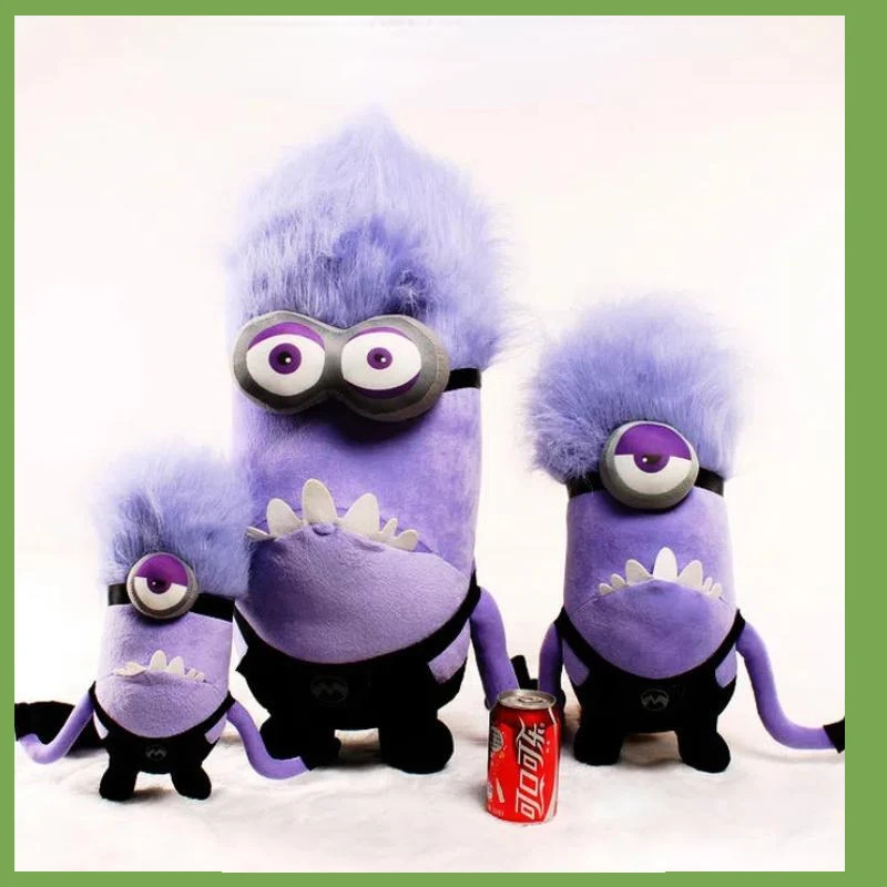 New Minions Movie Characters Plush Doll Toys Despicable Me Bob Little Purple Man Daemon Peanie Soft Dolls Pillow Ornaments Gifts