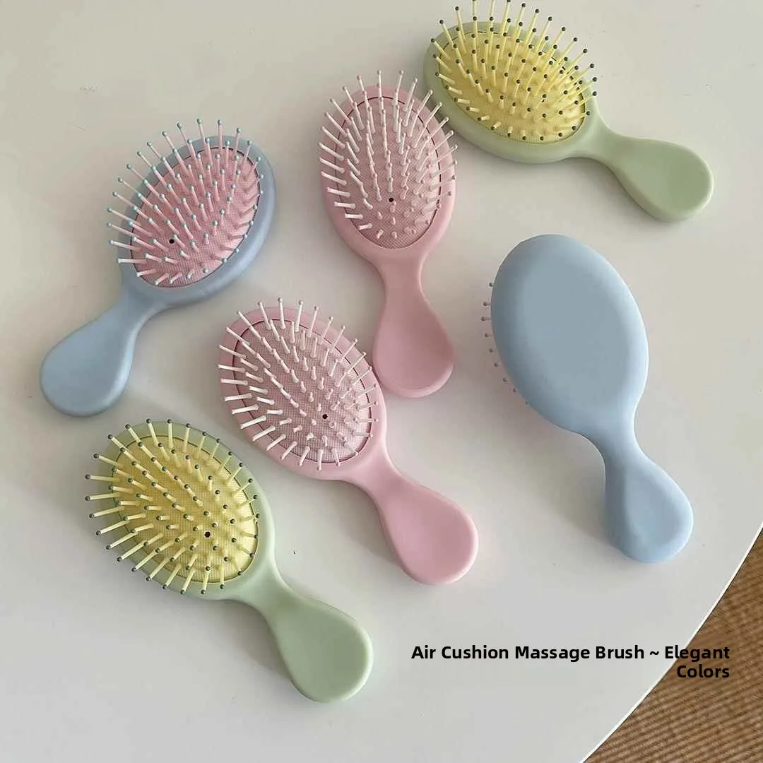 

Портативная массажная расческа Candy Color для девочек, детская, с маленькой воздушной подушкой, инструмент для личной гигиены, Flying Blue Valley
