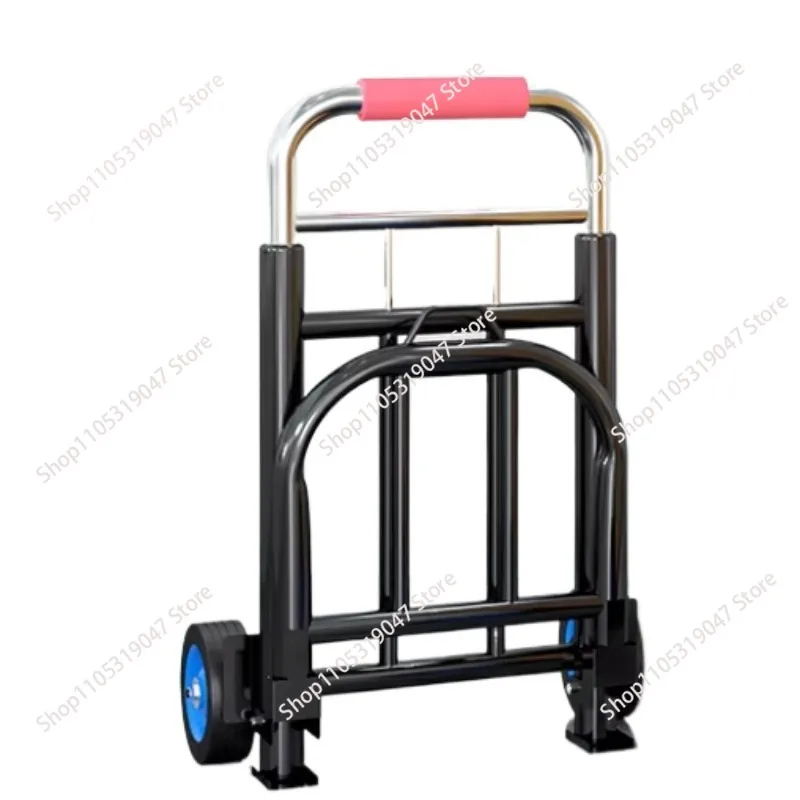 Hand Buggy Folding Carrying Home Tool Trailer Shopping Shopping Trolley Portable Luggage Small Lever Car