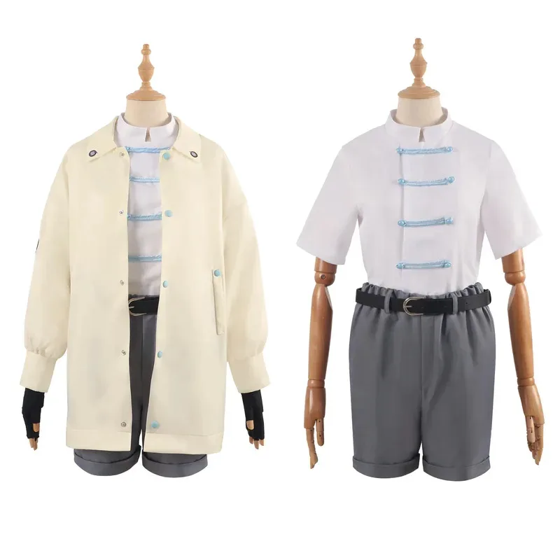 dd12 أنيمي تريجون التدافع ميريل ستريفي كوستوم تأثيري سترة واقية قصيرة معطف موحد القرط قبعة هالوين حفلة أنيمي مجموعة