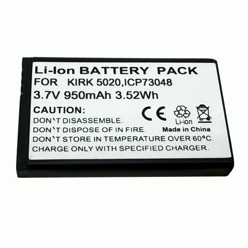 3.7V 950mAh Li-ion Replacement Battery 84743424 84743428 for Spectralink 7520 7522 7532 7540 KIRK 5020 5040 DECT Phone Handset