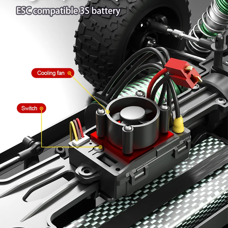 Samochód RC Drift 1:14 4WD 2.4G zdalnie sterowany, szybki pojazd terenowy, ciężarówka wyścigowa, zabawki dla chłopców, dzieci, prezenty na Boże Narodzenie