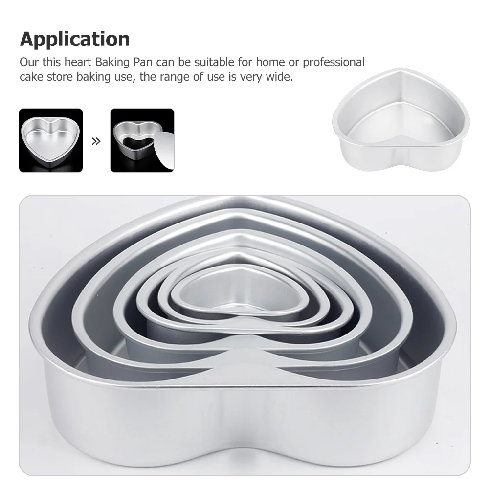 

Heart Shaped Cake Pan Detachable Non-Stick Baking Mold For Microwave Oven Kitchen Chiffon Mousse Dessert Party Tool