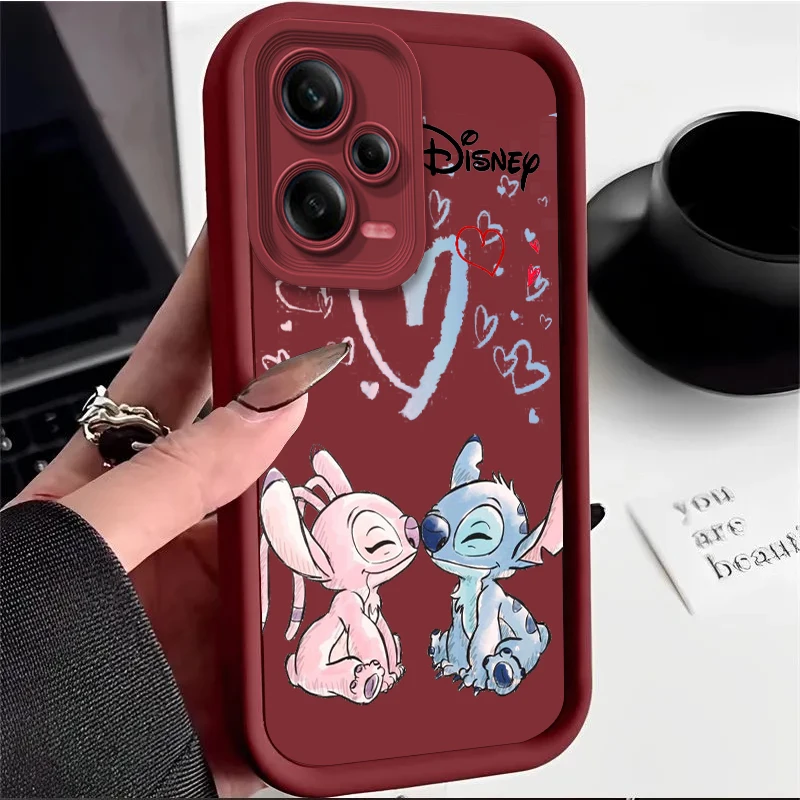 

Fashion Disney Stitch Cartoon For Redmi Note 13 12 11T 11S 11E 10S 10T 9 8 7 Pro Plus Lite Eye Ladder Phone Case