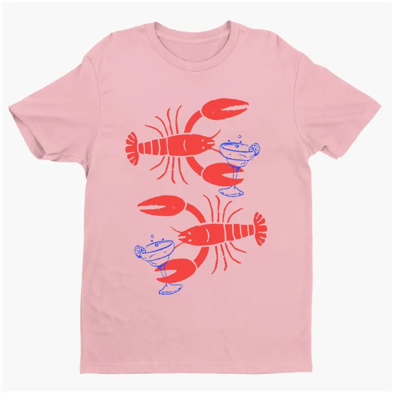 Lobster Loves Dirty Martini Shirt with Martini Shirt 90s Style Tee Y2k Top Aesthetic Shirts for Women Graphic Cotton T Shirt