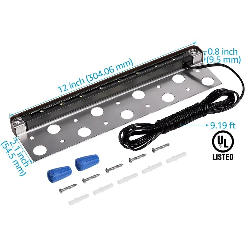2700K 12 inch 5W 12v low voltage hard landscape paver lighting outdoor waterproof wall light