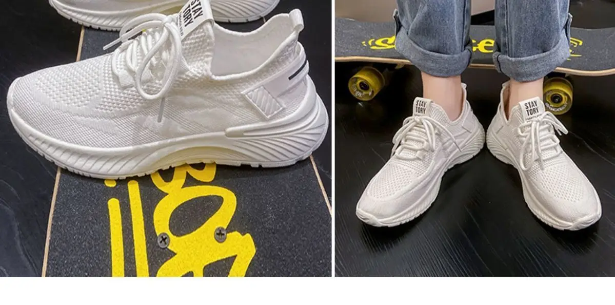 Atmungsaktive Damen-Mesh-Sneaker mit Wellensohle, dicker Plateau-Sohle, höhenverstellbar, leicht, zum Schnüren, für den Alltag, zum Gehen, Sport, Freizeit. – Detail 24
