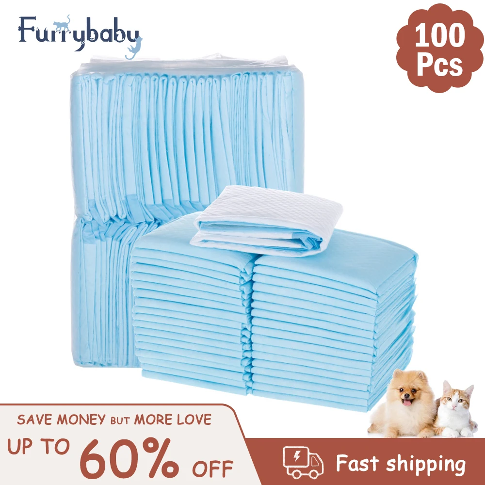 Furrybaby Super Absorbent Pet Diaper Dog Training Pee Pads Disposable Healthy Nappy Mat For Cats Dog Diapers Cage Mat Pet Supply