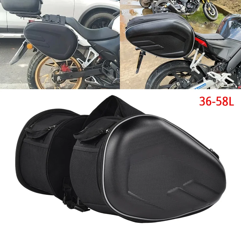 

Motorcycle Saddle Bag Side Helmet Riding Travel Bags Waterproof Large Capacity Side Bags Motorbike Cycling Side Bag