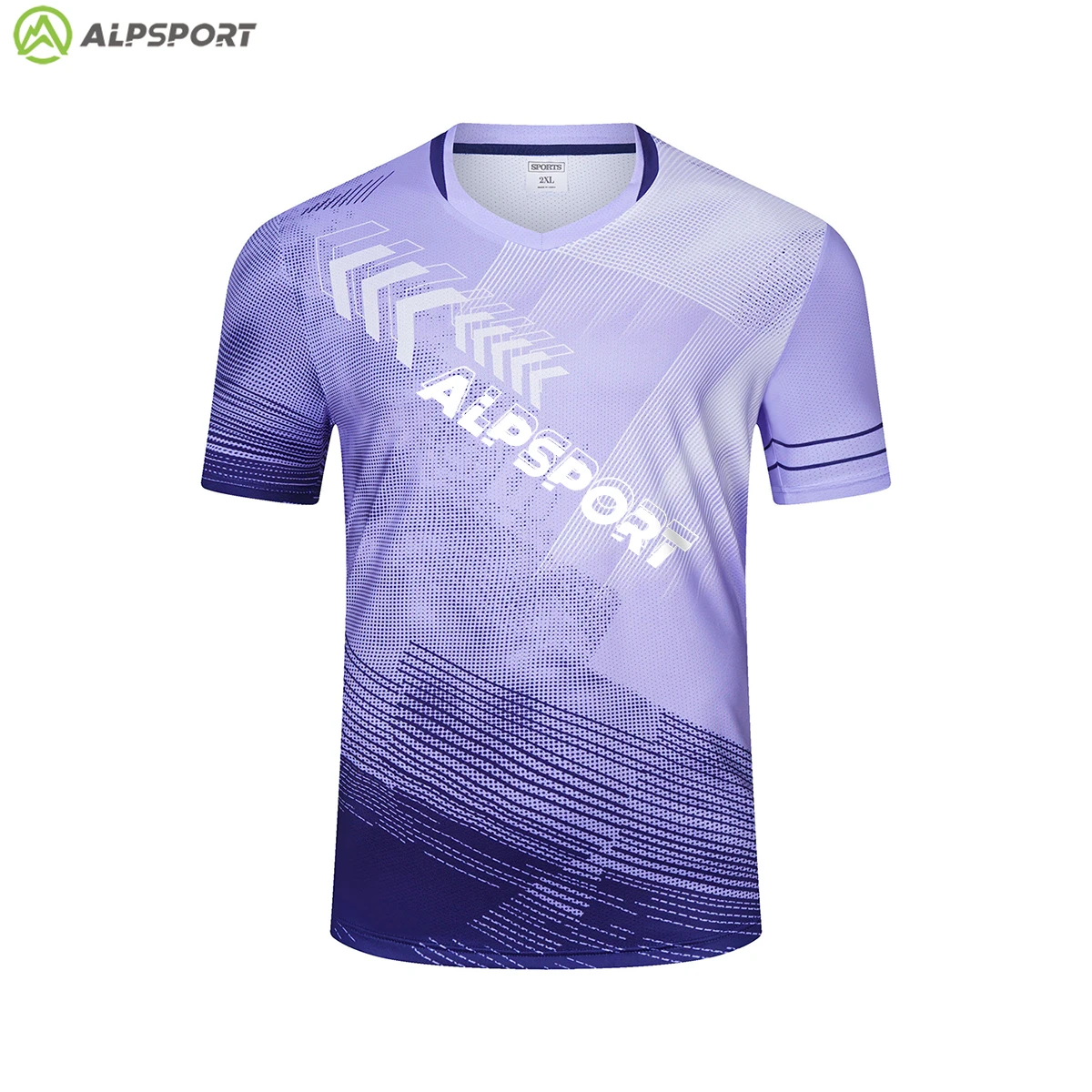 

ALP фиолетовый мужской и женский профессиональный трикотаж для бадминтона, улучшенный впитывающий пот, быстросохнущий, антифрикционный, эластичный, дышащий, полиэстер, спортивная одежда