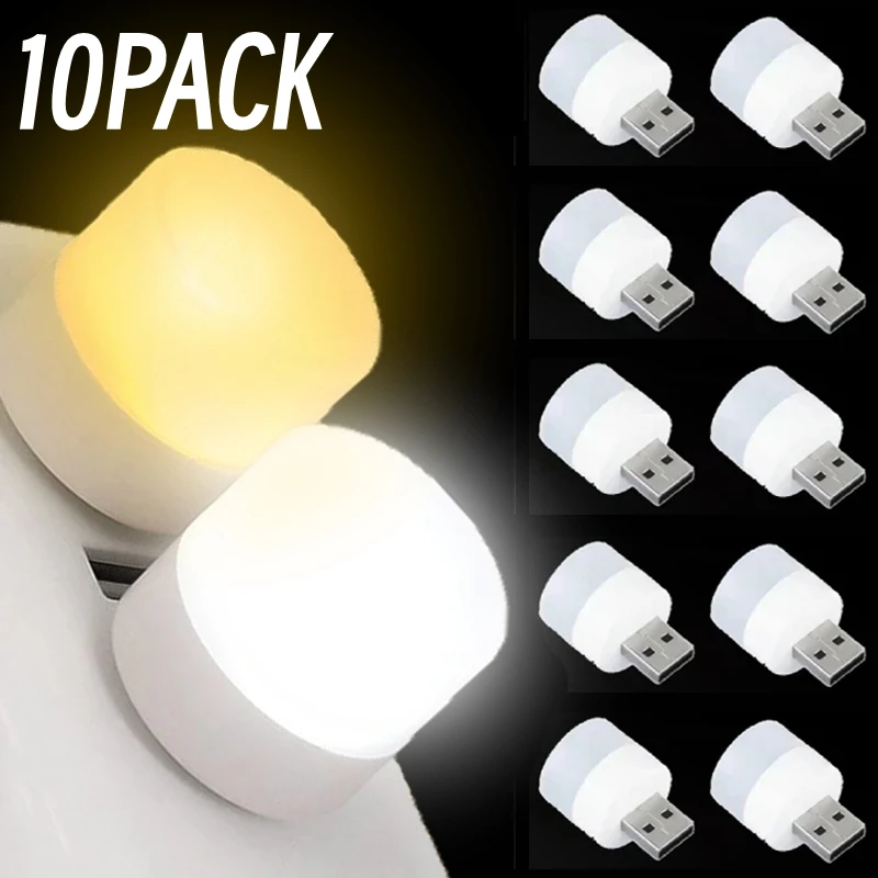 Portable Bedroom USB LED Lamp 5V 1W Bright Book Light Reading Lamp for Power Bank PC Laptop Notebook Home Mini Night Light