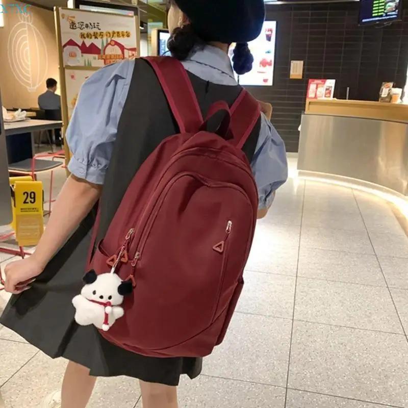 

X7XC Middle School Bag Student Books Bag for Teenager Nylon Laptop Backpack Rucksack Suitable for School and Travel