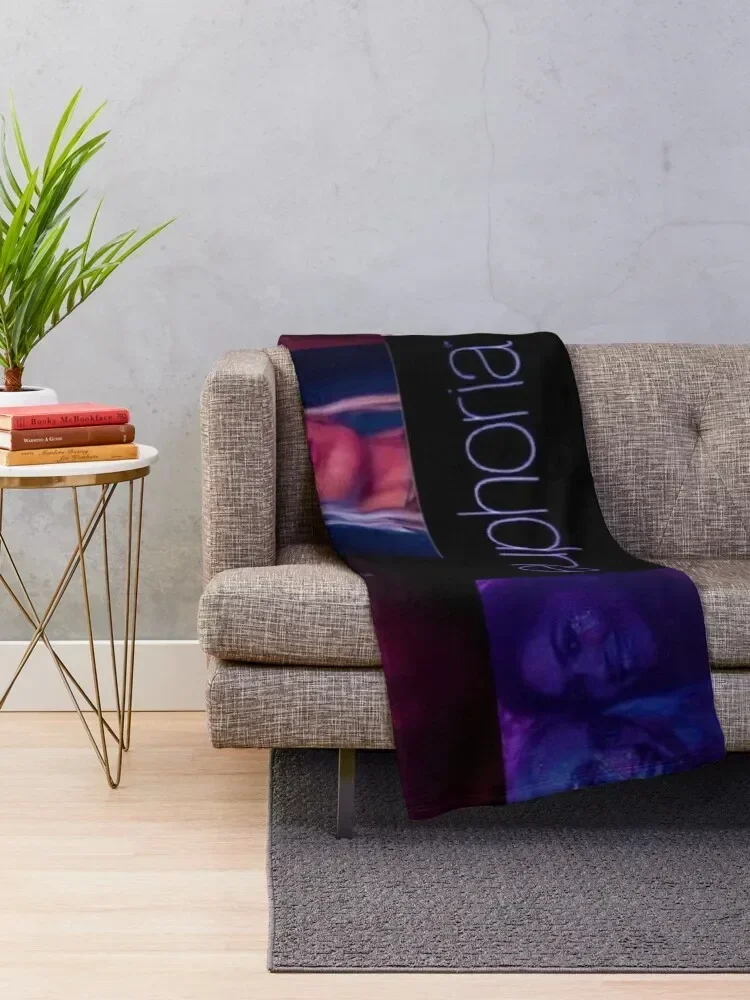 euphoria collage Throw Blanket Winter beds anime Blankets