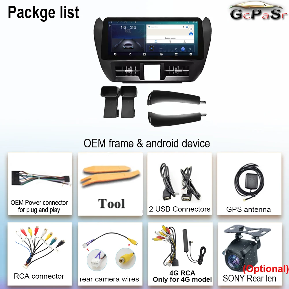 أندرويد 15 Carplay أندرويد راديو السيارة التلقائي لتويوتا فيوس يارس 2008 - 2012 وحدة رأس ستيريو راديو تلقائي شاشة كام 4G واي فاي DVD