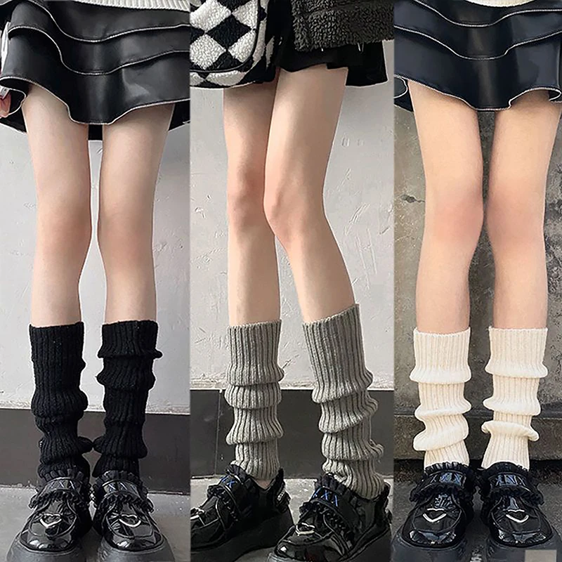 Outdoor Knitted Socks Sets Sweet Warm Thickened Spring And Fall Models Of Mid-Calf Stacked Socks Female