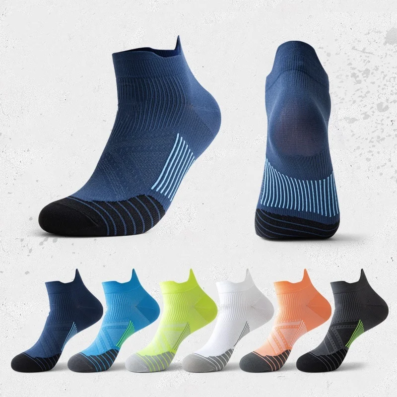 4 Pairs/Lot Men Sport Socks New Anti-sweat Women Gym Socks Men Breathable Cycling Socks Quick Dry Unisex Fitness Socks Set