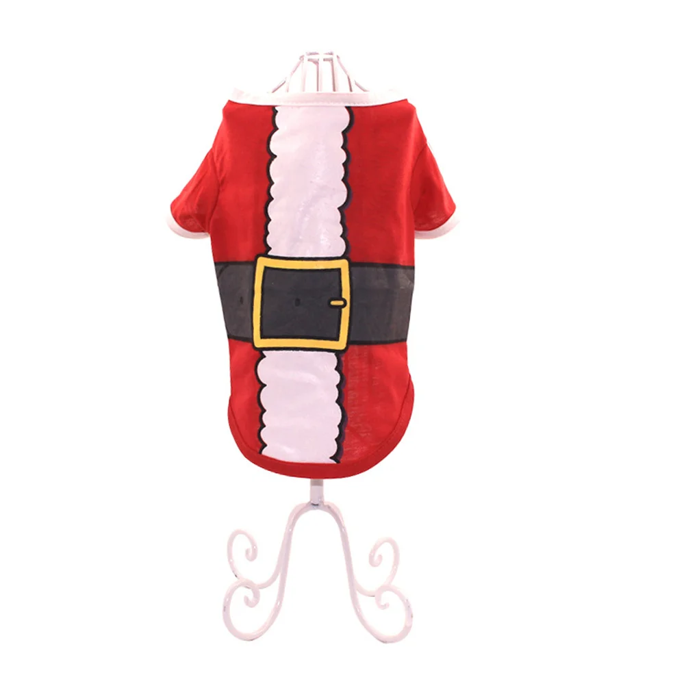 

Dog Christmas Clothes Size S Pet Santa Sweater for Holiday Party Wear Warm Puppy Costume Hoodie Dog Xmas Clothes