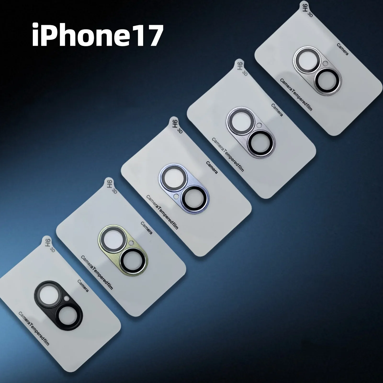 Para iphone 17 metal câmera protetor liga caso de vidro capa completa lente traseira tampa protetora para iphone17 roxo verde
