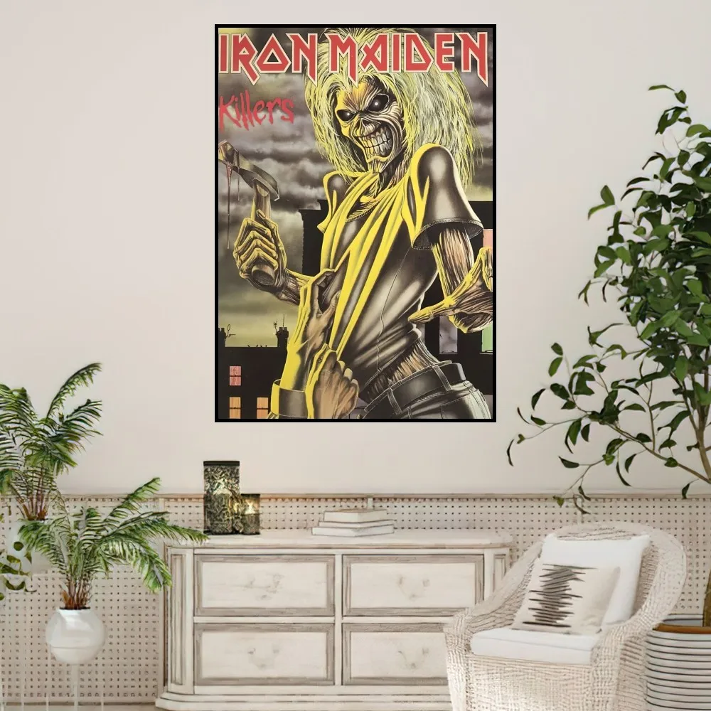 Band I-Iron M-Maiden Poster Prints Wall Sticker Painting Bedroom Living Room Decoration Office Home Self Adhesive