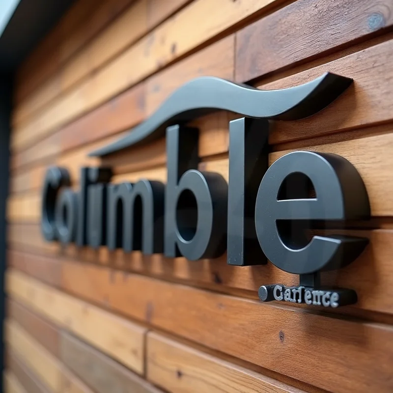 屋外ビジネス看板用カスタムソリッドメタルレター、レストラン、ショップ、カフェ用3D耐久性ストアフロントサイン