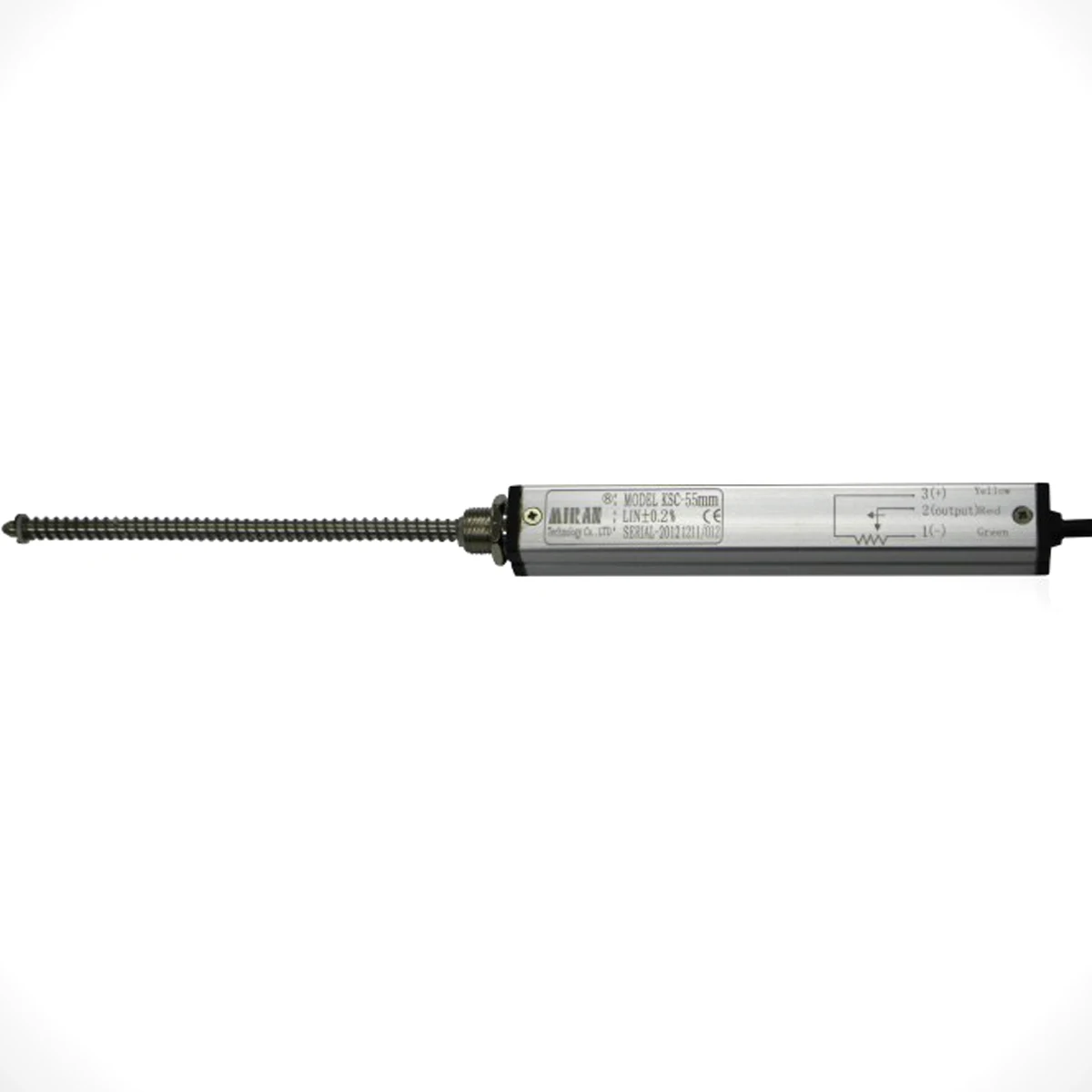 Miran Brand Linear Position Sensor KSC 5-100mm Micro External Spring Self-resetting Square Tube Displacement Sensor