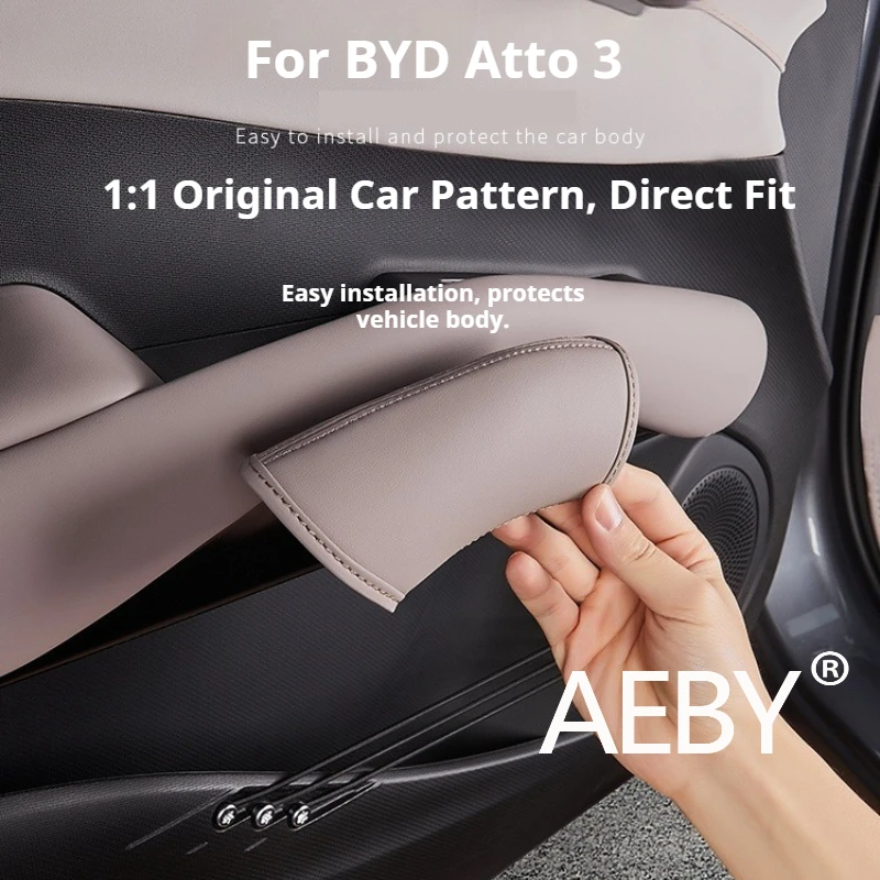 

AEBY For BYD Atto 3 Smart Driving Edition 2022-2025 Interior Armrest Protective Cover, Universal Car Door Accessories,Handle