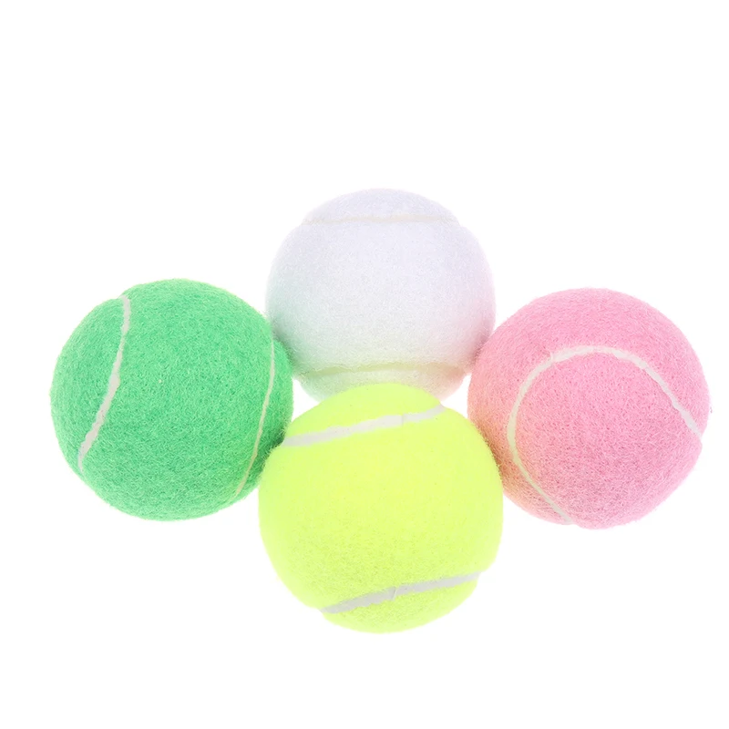 

1/3pc Elasticity Training Entertainment Ball Tennis For Competition Training Exercises Elastic Fiber Rubber Outdoor Tennis Ball