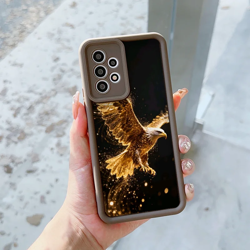 حافظة هاتف أنيقة على شكل نسر ذهبي ماسي لهاتف موتورولا موتو إيدج 60 50 فيوجن 40 نيو G85 G84 G75 G24 G86 غطاء ناعم Fundas #4