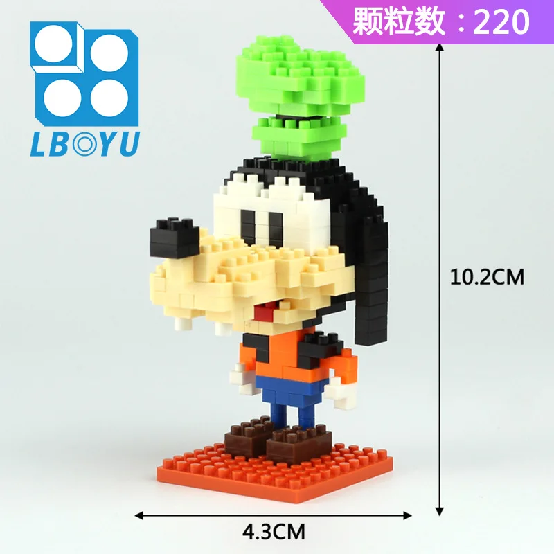 Disney Micro Building Blocks Mickey Minnie Mouse Cosplay SuperHero DIY Puzzle 3D Model Donald Duck Daisy Mini Brick Figures Toy