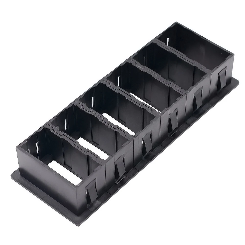 

Abs Pc Fireproof Rocker Panel Holder Housing Kit 15.7X5.2X2.7Cm Black Bracket For Vehicle Boat Suv Atv Utv Marine Usb Panel