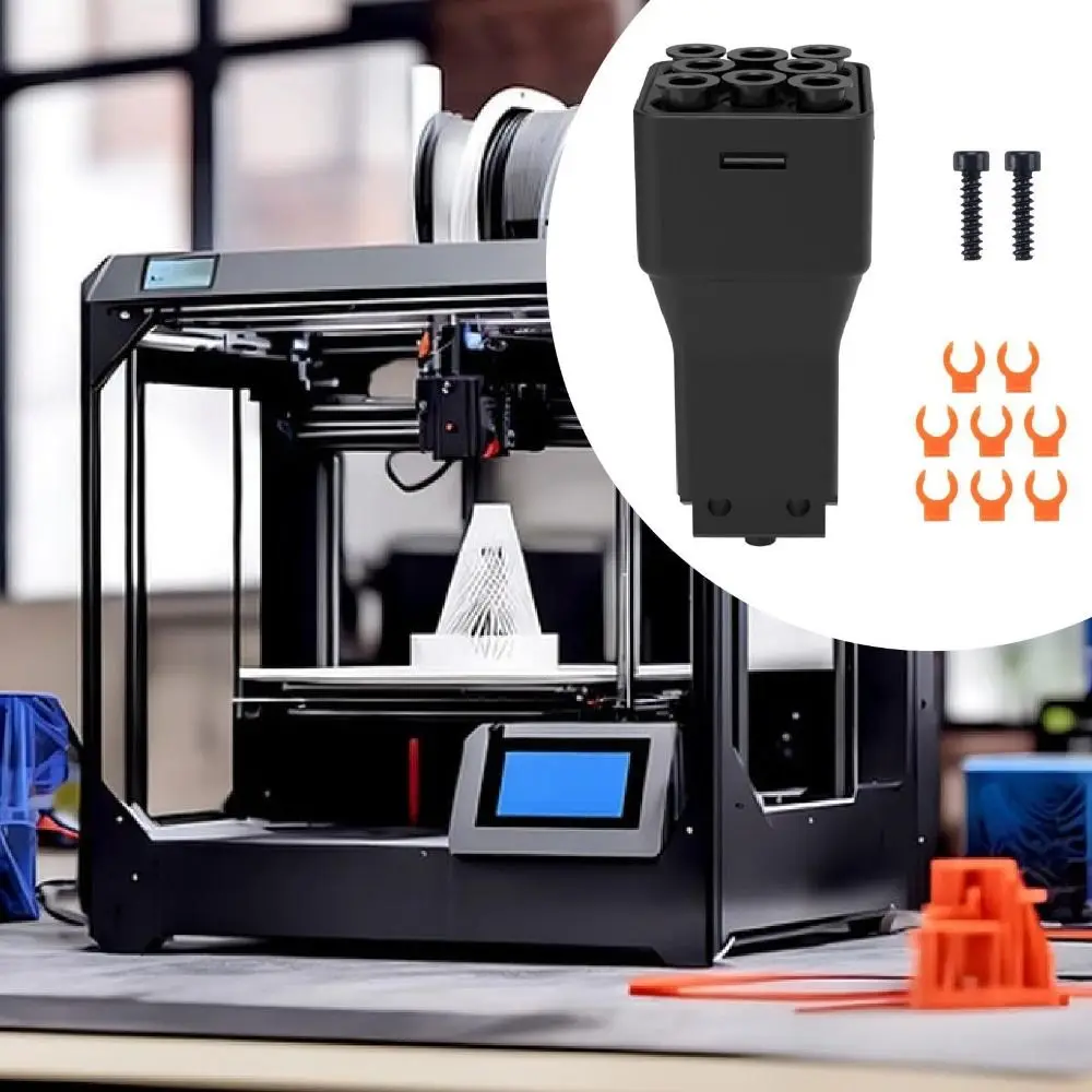 

8 in 1 Filament Hub 3D Printer Hub Easy Installation Lightweight 3D Printer Parts Filament Pipe Expansion Port Reduce Resistance