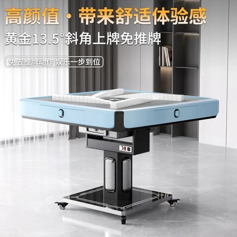 Rotary roller coaster mahjong machine Fully automatic bass folding chess and card room mahjong table can be