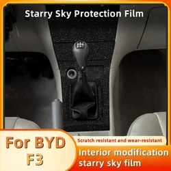 For BYD F3 2005-2013 Starry Sky Film Interior Modification Central Control Instrument Screen Protective Film Car Accessories