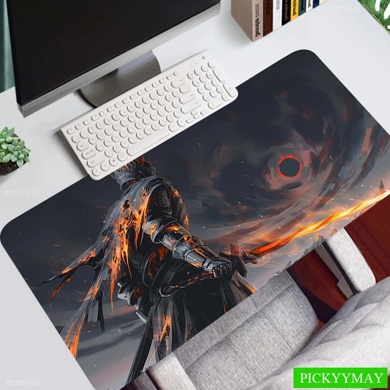 

Large Gaming Mousepad Dark Souls Mouse Pad Compute Mouse Mat Gamer Stitching Desk Mat For PC Keyboard Mat Mouse Carpet 400x900mm