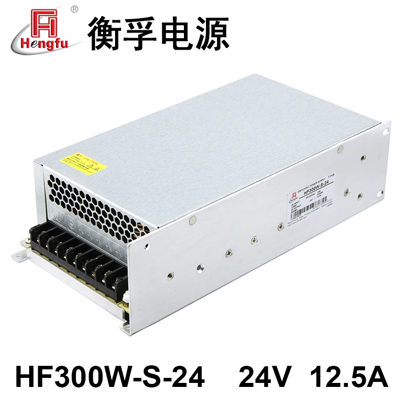 

Factory Hengfu HF300W-S-24 Power Charger DC 24V 12.5A Singel-Channel Output Switching Power supply