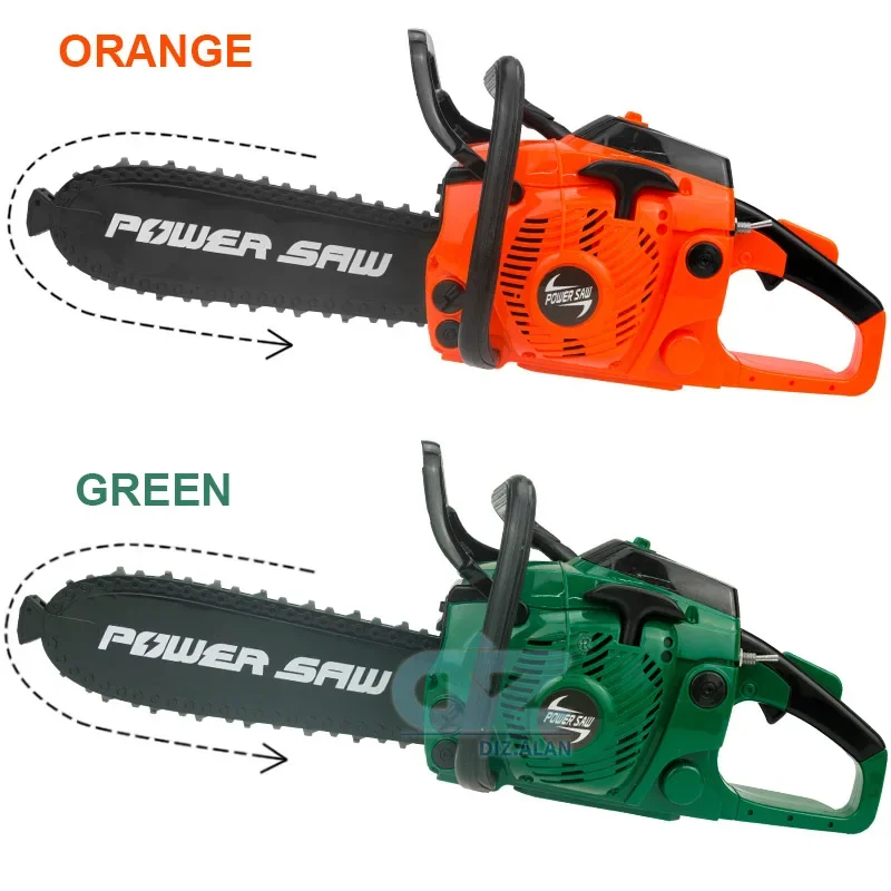 Kids Tools Power Chainsaws Electric Repair Toys Realistic Sound Children Pretend Play Halloween Christmas Birthday Gift For Boys