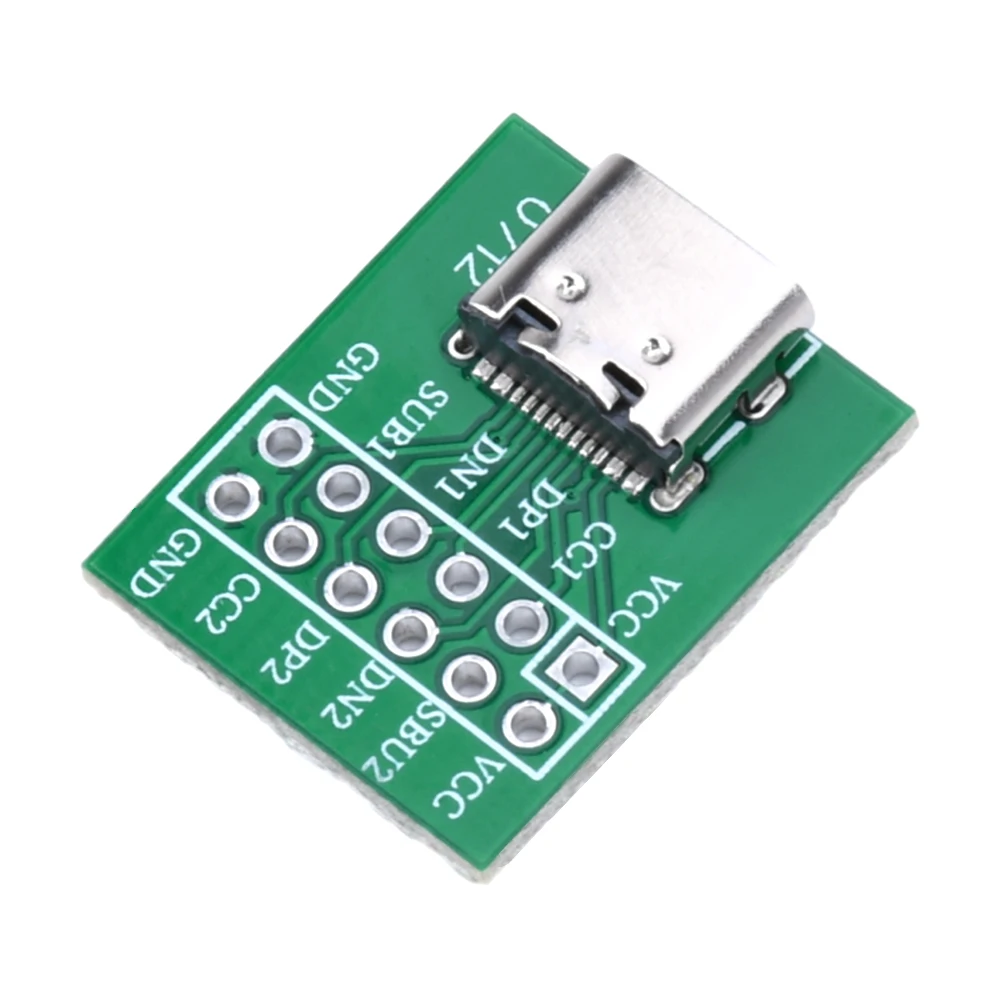 Carte de conversion TYPE-C USB 2.54MM CC1 CC2 5.1K connexion de la résistance extracemballages Adaptateur USB broche DIP 600 carte adaptateur de base