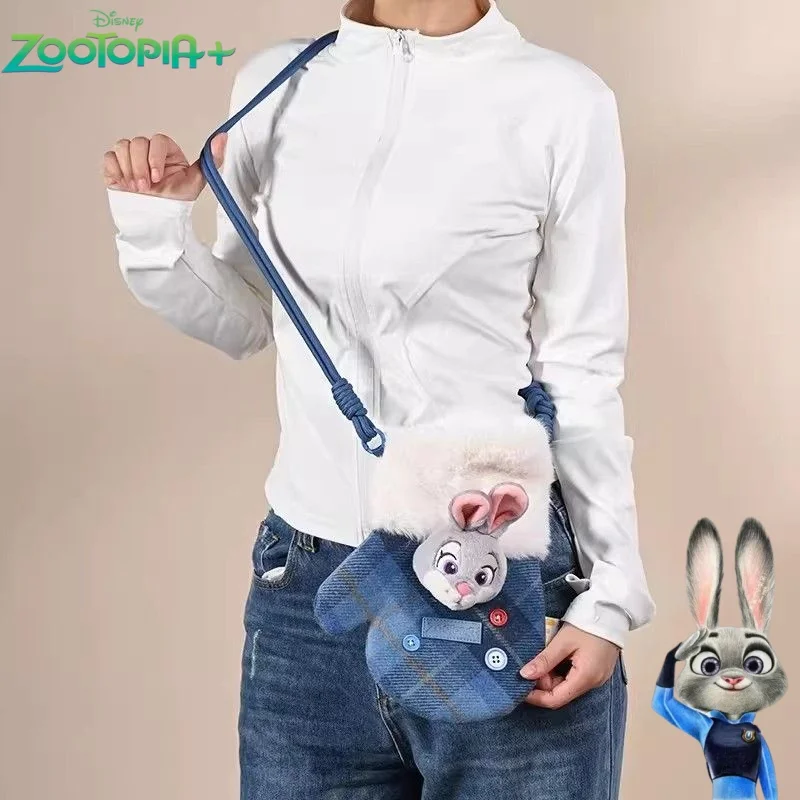 

Disney Mickey Nick Judy New Men and Women Cute Creative Cartoon Pattern Fashion Portable Single-Shoulder Crossbody Phone Bag