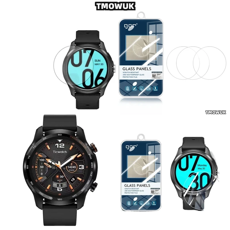 

For TIC Watch Pro 5 Pro5 Enduro - Military-Grade 9H Tempered Glass Screen Protector With Ultra-Thin & Shockproof