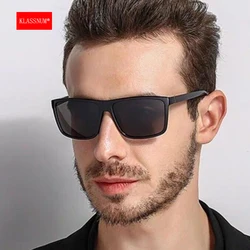 KLASSNUM Sunglasses Men Polarized Glasses Outdoor Sports Driving Fishing Eyewear Unisex Large Square Frame Sun Glasses 2025 New