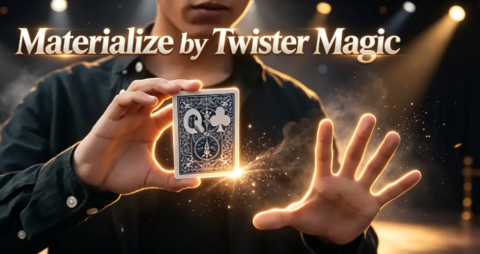 Materialize Twister Magic Tricks Mentalism Prediction Gimmick Prop Close Up Magic Illusion Beginner Magician Street Performance