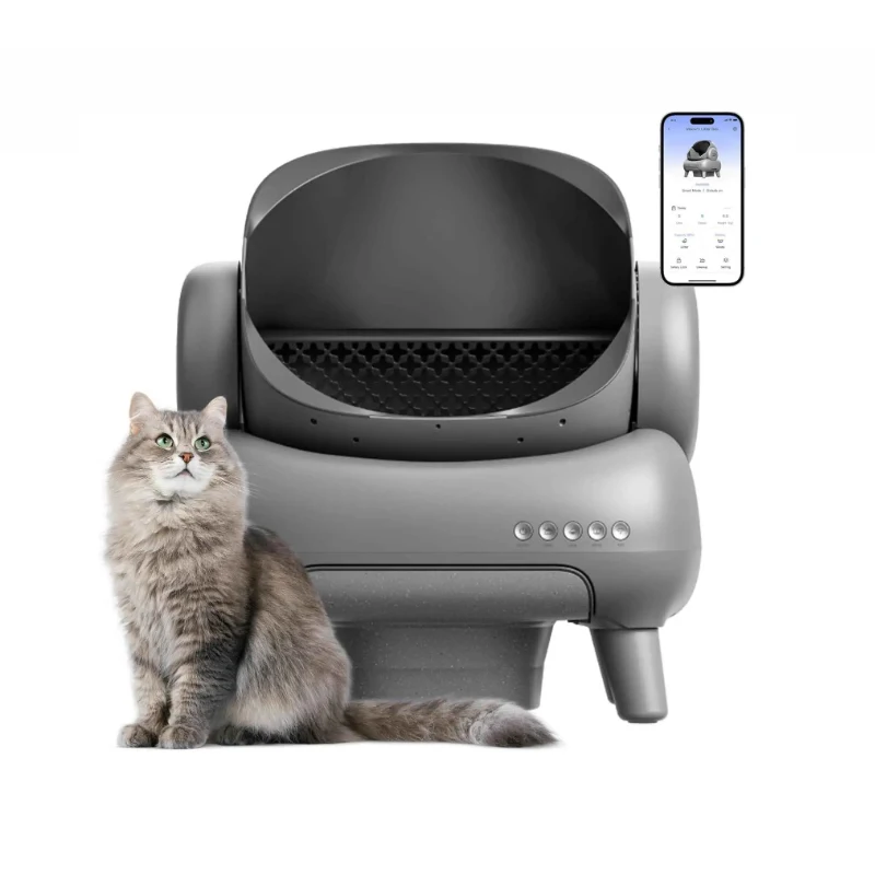 

Automatic Cat Litter Box Large Space Smart Tray Self-cleaning Overweight Cats Litter Tray Open-top Odor Eliminator Cat Supplies