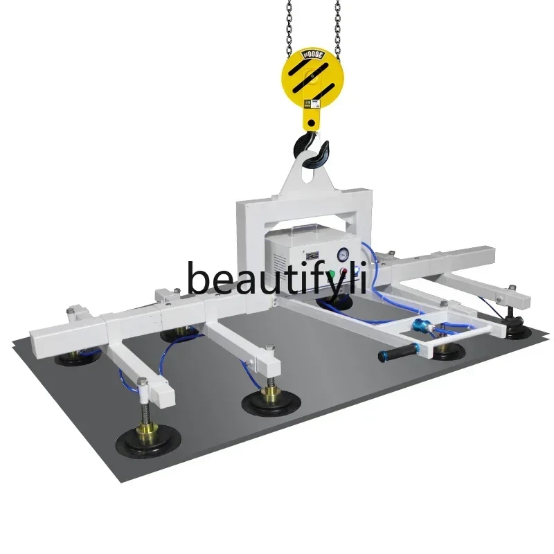 

s23 Electric vacuum suction crane stainless steel plate iron plate laser cutting feeding suction cup