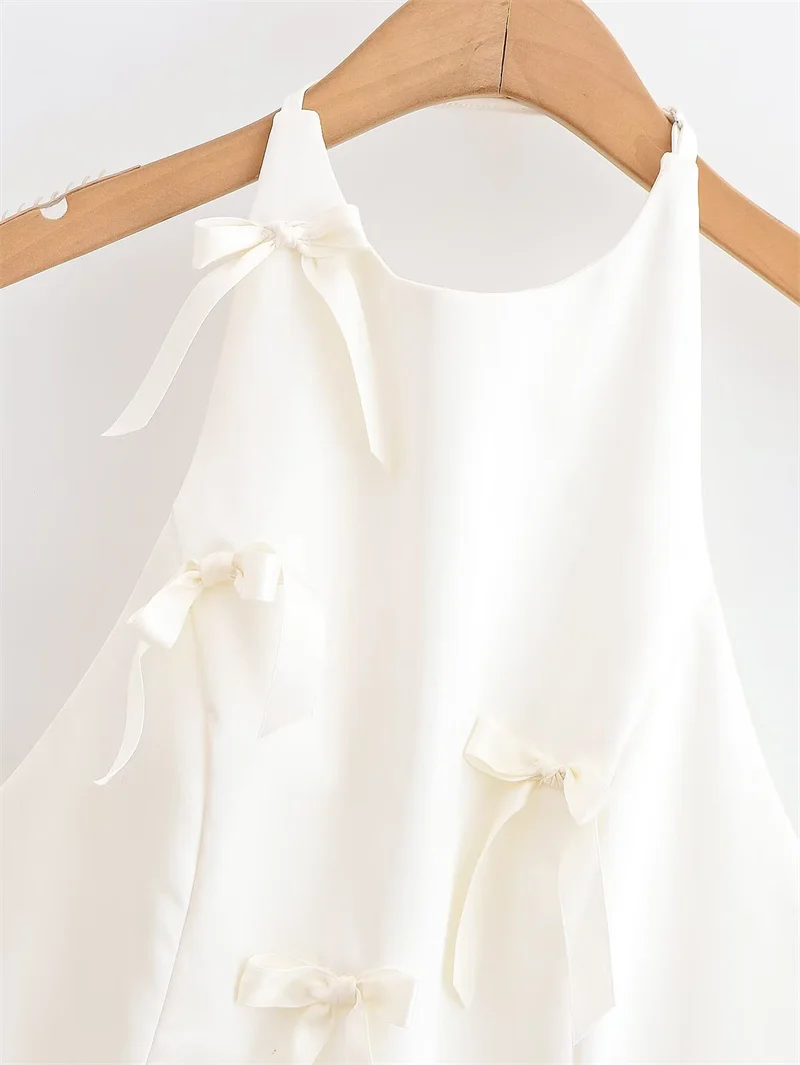 Women's Top 2025 New Fashion Bow Decoration Top for Women Casual Chic Ladies Camisole