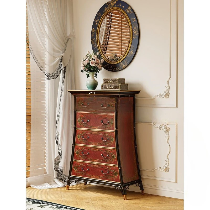 Decorative mirror, vintage jacquard American vanity mirror