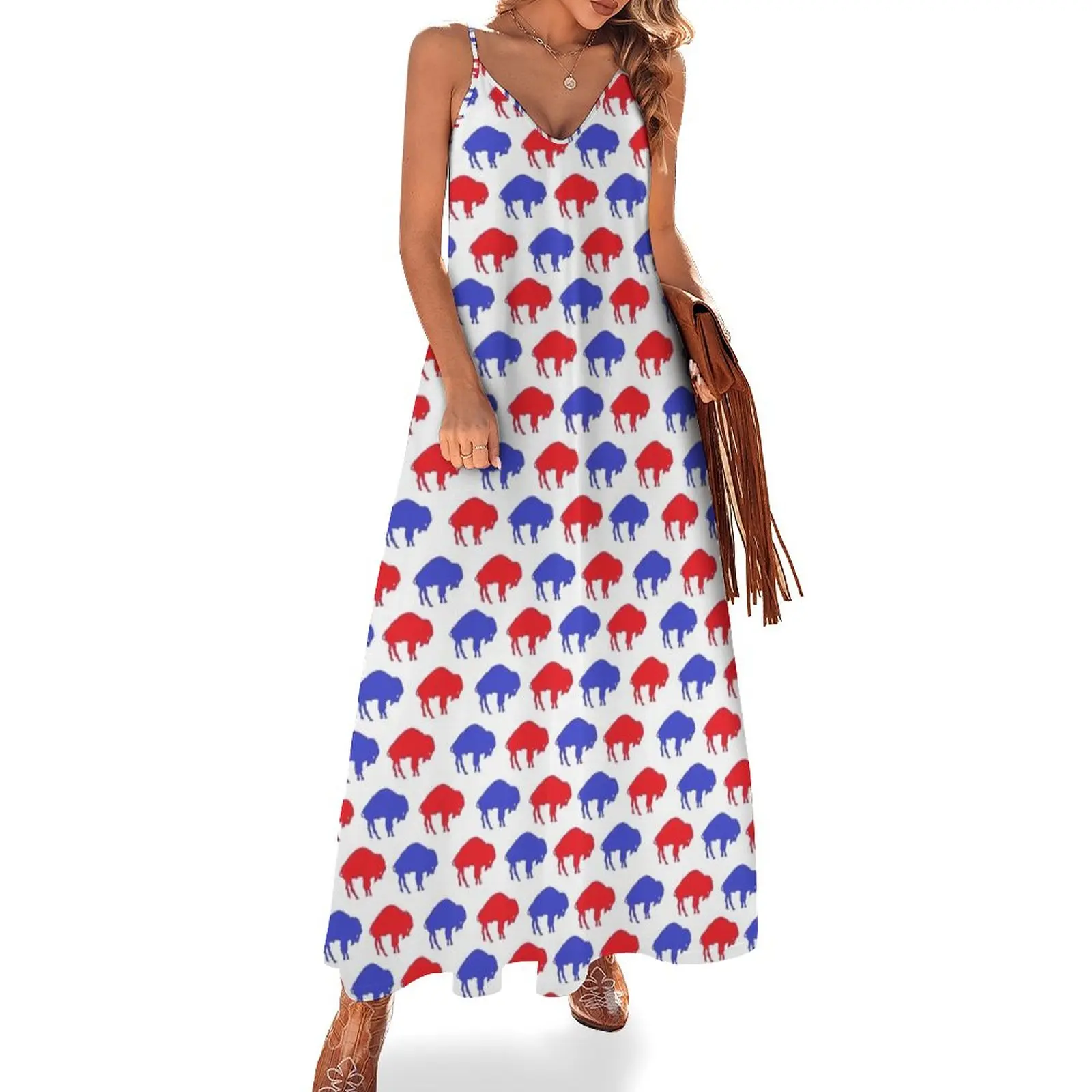 

Mix Buffalo Herd - Buffalo Sports Sleeveless Dress summer dress korean women